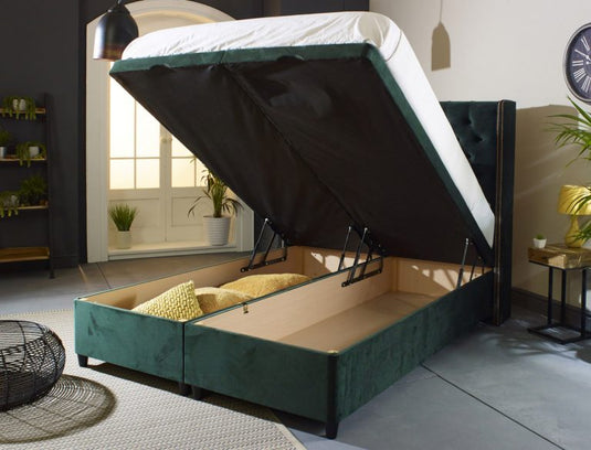 Max Wing Floating Ottoman Bed Frame With Studs