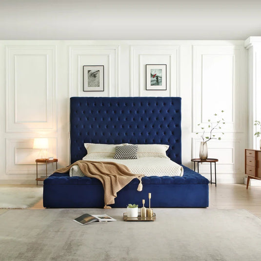 Luxury Milan Upholstered Panel Storage Bed