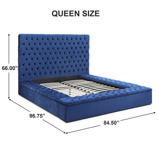 Luxury Milan Upholstered Panel Storage Bed