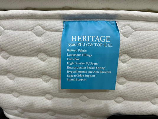 Heritage 5500 Pro Pillow Top Gel Mattress