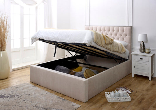 Clara Deep Chesterfield Ottoman Storage Bed