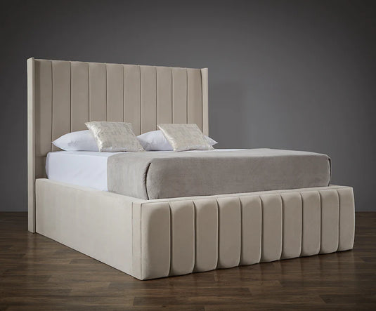 Indie Luxury Wingback Bed