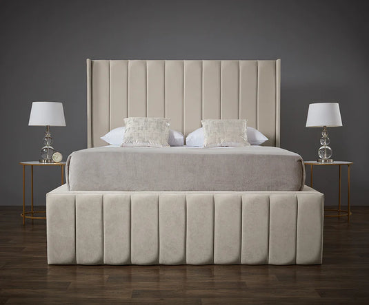 Indie Luxury Wingback Bed